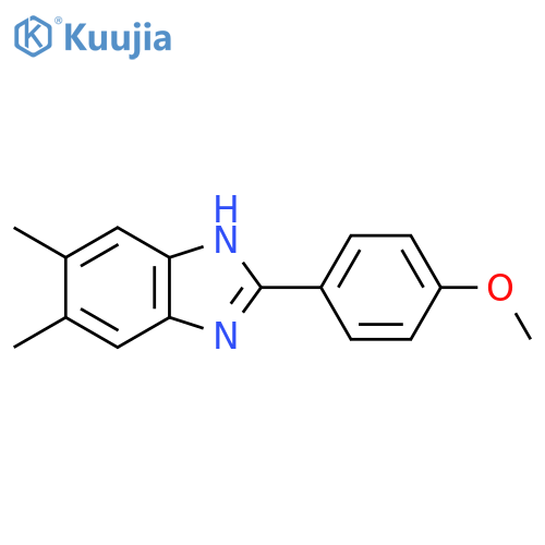 2-(4-Methoxyphenyl)-5,6-dimethyl-1H-benzo[d]imidazole structure