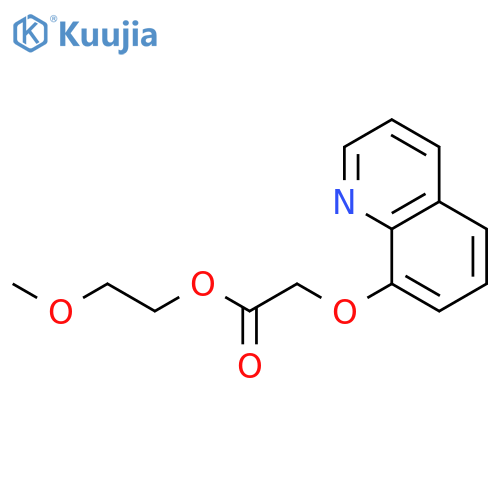 Acetic acid, (8-quinolinyloxy)-, 2-methoxyethyl ester structure