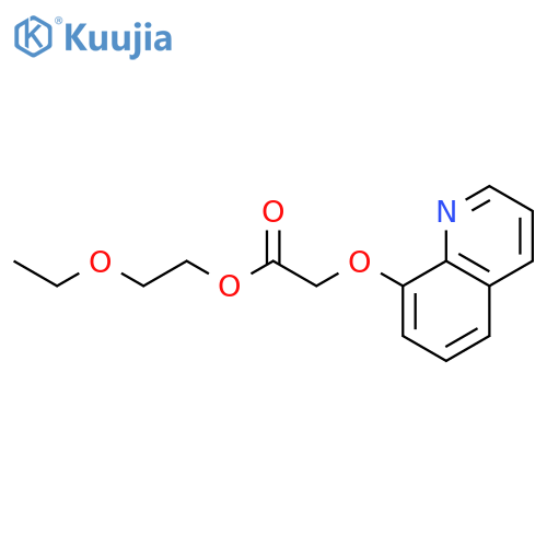 Acetic acid, (8-quinolinyloxy)-, 2-ethoxyethyl ester structure