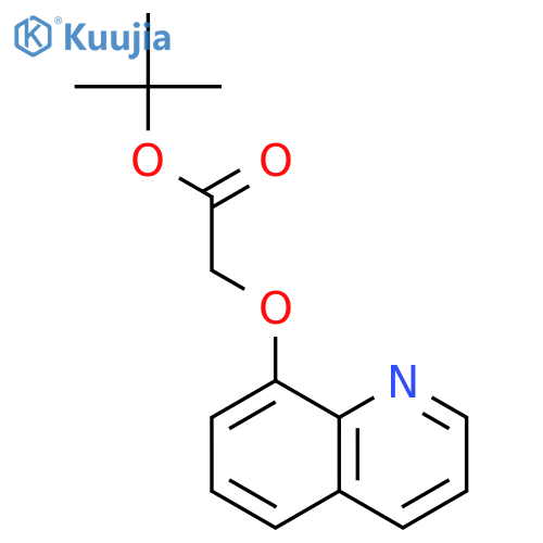 Acetic acid, (8-quinolinyloxy)-, 1,1-dimethylethyl ester structure
