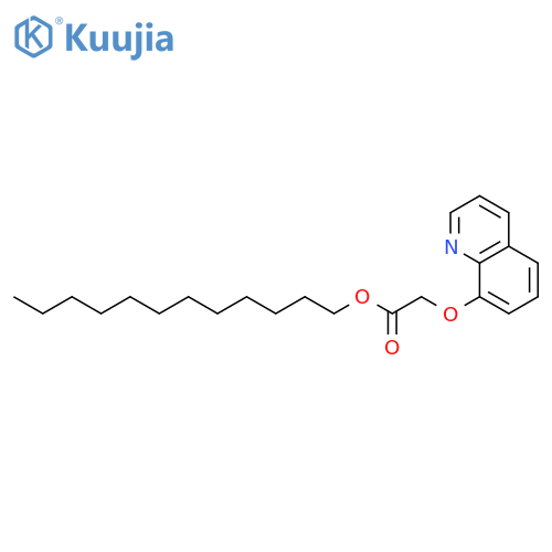 Acetic acid, (8-quinolinyloxy)-, dodecyl ester structure