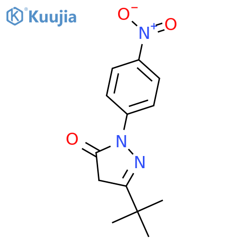 3H-Pyrazol-3-one, 5-(1,1-dimethylethyl)-2,4-dihydro-2-(4-nitrophenyl)- structure