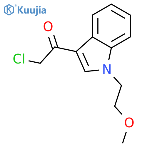 2-Chloro-1-[1-(2-methoxy-ethyl)-1H-indol-3-yl]-ethanone structure