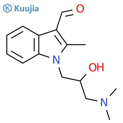 1-(3-Dimethylamino-2-hydroxy-propyl)-2-methyl-1H-indole-3-carbaldehyde structure