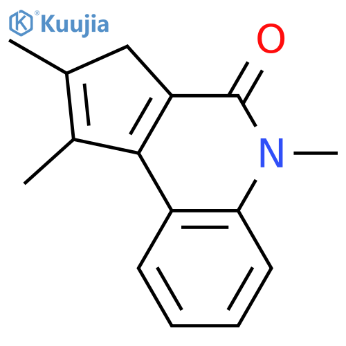 4H-Cyclopenta[c]quinolin-4-one, 3,5-dihydro-1,2,5-trimethyl- structure
