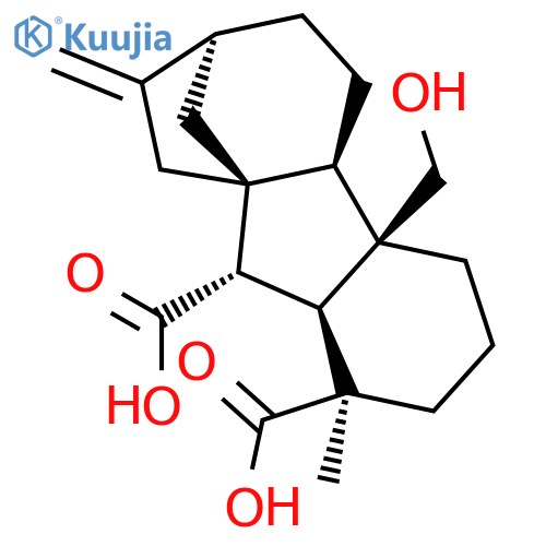 (1alpha,4aalpha,4bbeta,10beta)-4a-(hydroxymethyl)-1-methyl-8-methylidenegibbane-1,10-dicarboxylic acid structure