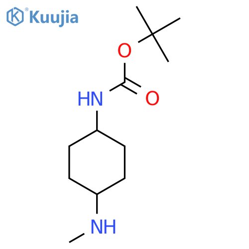 tert-butyl cis-N-[4-(methylamino)cyclohexyl]carbamate structure