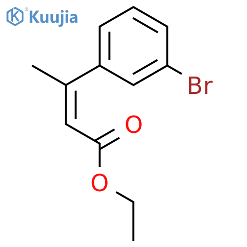 2-BUTENOIC ACID, 3-(3-BROMOPHENYL)-, ETHYL ESTER, (2E)- structure