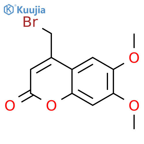 4-(bromomethyl)-6,7-dimethoxy-2H-chromen-2-one structure