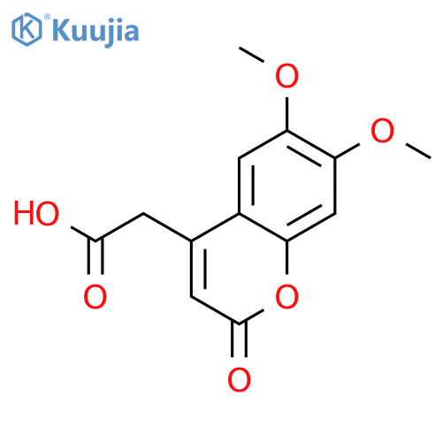 6,7-Dimethoxycoumarin-4-acetic Acid structure