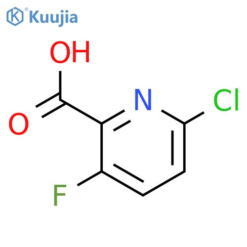 6-chloro-3-fluoropyridine-2-carboxylic acid structure