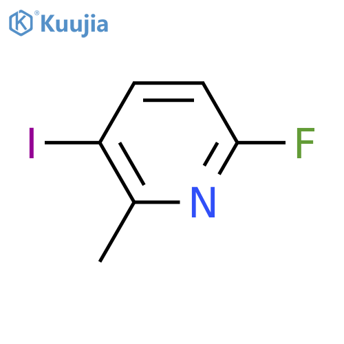 6-Fluoro-3-iodo-2-methylpyridine structure