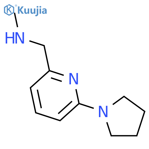 N-methyl-N-(6-pyrrolidin-1-ylpyridin-2-yl)methylamine structure
