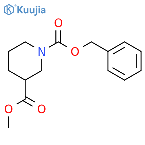 O1-benzyl O3-methyl (3S)-piperidine-1,3-dicarboxylate structure