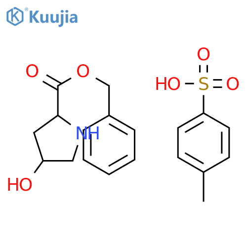 (2S,4R)-4-Hydroxy-proline Benzyl Ester, Toluene Sulfonic Acid Salt structure
