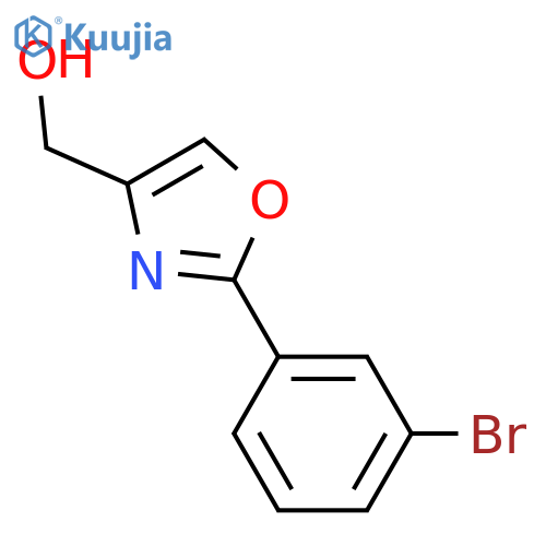 (2-(3-Bromophenyl)oxazol-4-yl)methanol structure