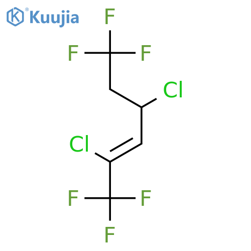 2,4-Dichloro-1,1,1,6,6,6-hexafluoro-2-hexene structure