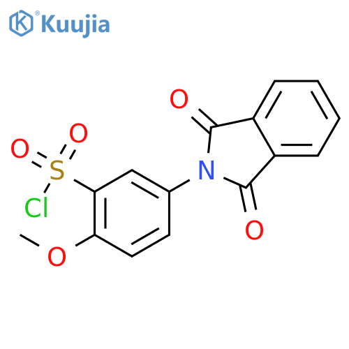 Benzenesulfonylchloride, 5-(1,3-dihydro-1,3-dioxo-2H-isoindol-2-yl)-2-methoxy- structure
