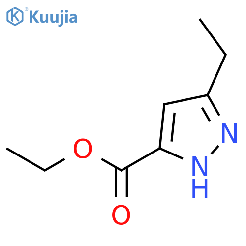 Ethyl 3-ethyl-1H-pyrazole-5-carboxylate structure