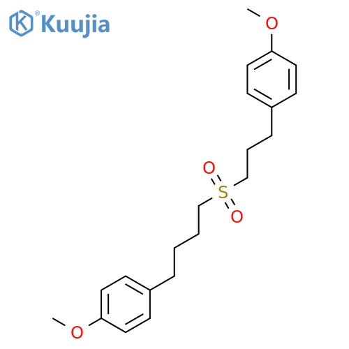 Benzene, 1-methoxy-4-[3-[[4-(4-methoxyphenyl)butyl]sulfonyl]propyl]- structure