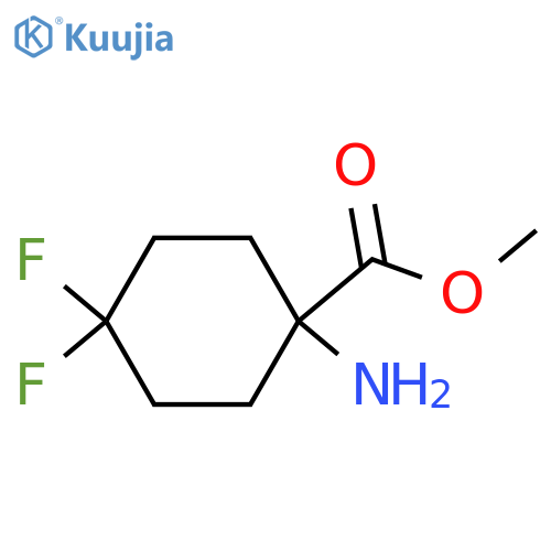 Methyl 1-amino-4,4-difluorocyclohexane-1-carboxylate structure