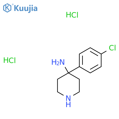 4-(4-Chlorophenyl)piperidin-4-amine dihydrochloride structure