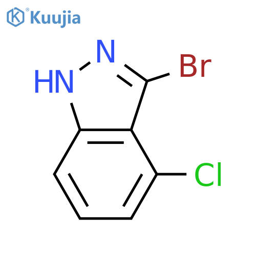 3-bromo-4-chloro-2H-indazole structure