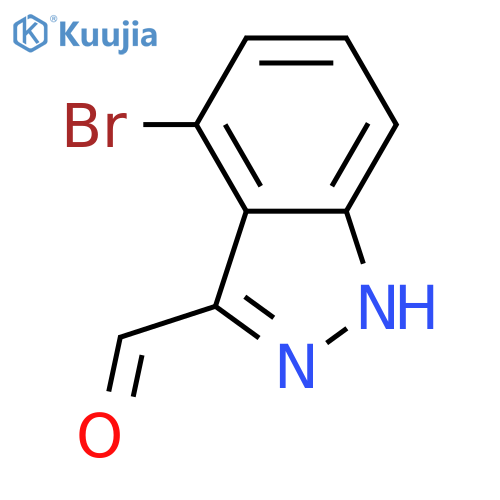4-Bromo-1H-indazole-3-carbaldehyde structure