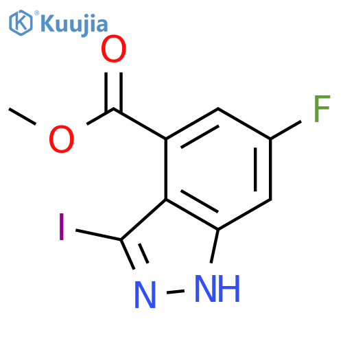 Methyl 6-fluoro-3-iodo-1H-indazole-4-carboxylate structure