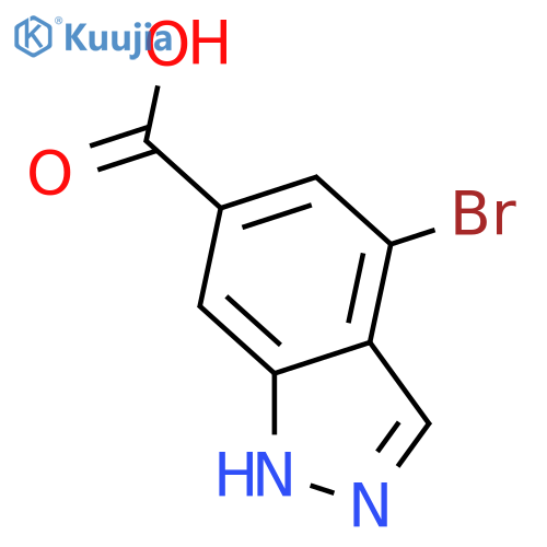 4-Bromo-1H-indazole-6-carboxylic acid structure