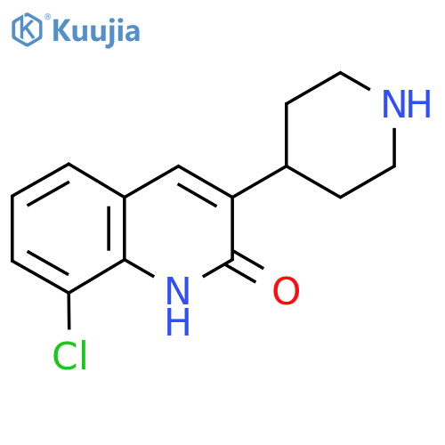 8-Chloro-3-(piperidin-4-YL)quinolin-2(1H)-one structure