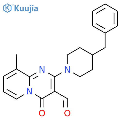 2-(4-BENZYL-PIPERIDIN-1-YL)-9-METHYL-4-OXO-4H-PYRIDO[1,2-A]PYRIMIDINE-3-CARBALDEHYDE structure