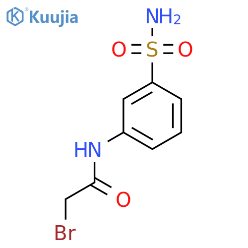 2-bromo-N-(3-sulfamoylphenyl)acetamide structure