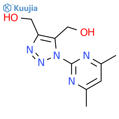 1-(4,6-Dimethyl-2-pyrimidinyl)-5-(hydroxymethyl)-1H-1,2,3-triazol-4-ylmethanol structure