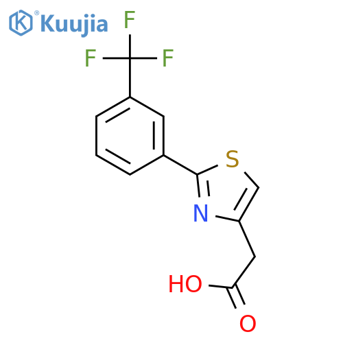 2-{2-3-(Trifluoromethyl)phenyl-1,3-thiazol-4-yl}acetic Acid structure