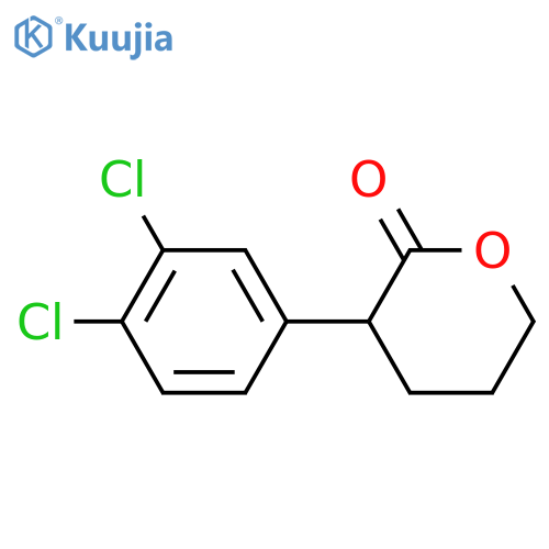 2H-Pyran-2-one,3-(3,4-dichlorophenyl)tetrahydro- structure