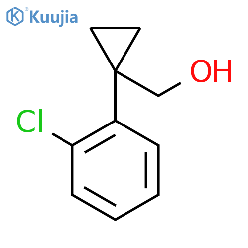 [1-(2-Chlorophenyl)cyclopropyl]methanol structure