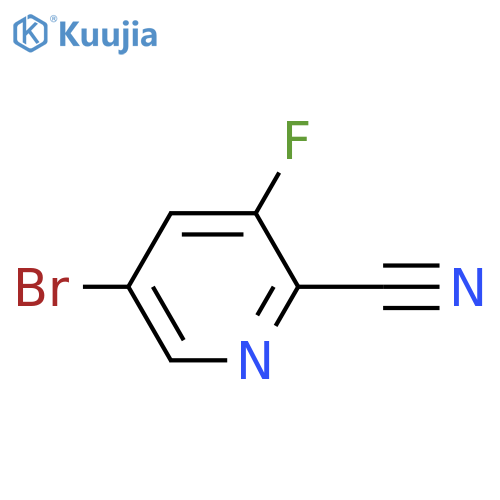 5-bromo-3-fluoro-pyridine-2-carbonitrile structure