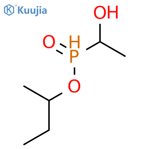 Phosphinic acid, (1-hydroxyethyl)-, 1-methylpropyl ester structure