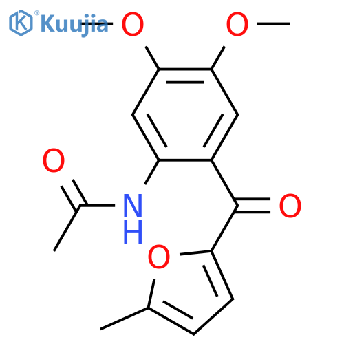 N-[4,5-DIMETHOXY-2-(5-METHYL-FURAN-2-CARBONYL)-PHENYL]-ACETAMIDE structure