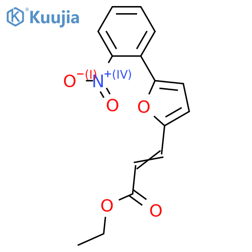 3-[5-(2-NITRO-PHENYL)-FURAN-2-YL]-ACRYLIC ACID ETHYL ESTER structure