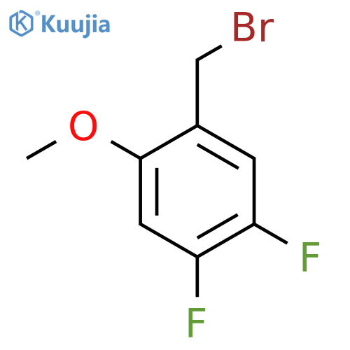 1-(bromomethyl)-4,5-difluoro-2-methoxybenzene structure