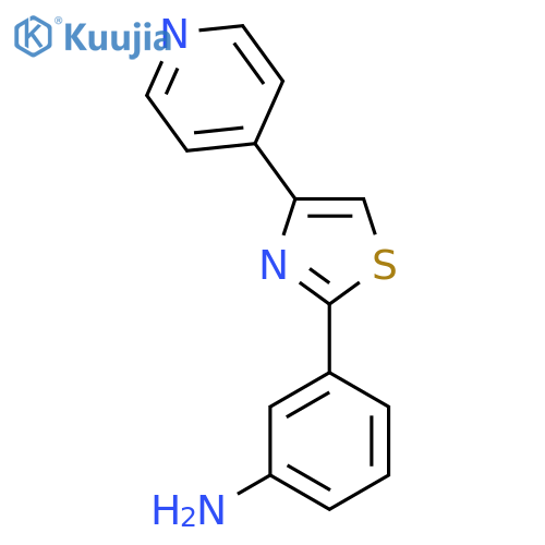 3-(4-Pyridin-4-yl-thiazol-2-yl)-phenylamine structure