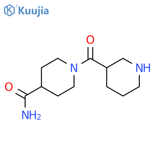 1-(piperidine-3-carbonyl)piperidine-4-carboxamide structure
