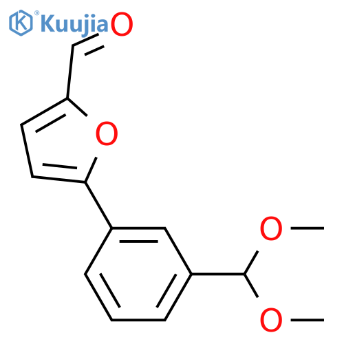 5-(3-DIMETHOXYMETHYL-PHENYL)-FURAN-2-CARBALDEHYDE structure