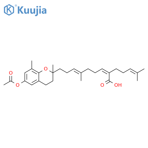 2,6-Nonadienoic acid, 9-[6-(acetyloxy)-3,4-dihydro-2,8-dimethyl-2H-1-benzopyran-2-yl]-6-methyl-2-(4-methyl-3-pentenyl)-, (Z,E)- (9CI) structure