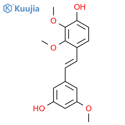 Phenol, 4-[(1E)-2-(3-hydroxy-5-methoxyphenyl)ethenyl]-2,3-dimethoxy- structure