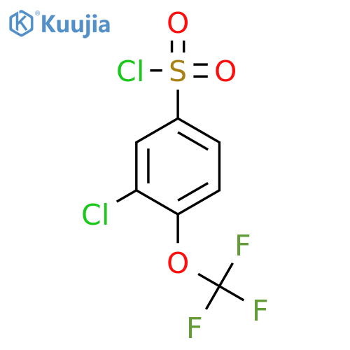 3-CHLORO-4-(TRIFLUOROMETHOXY)BENZENESULFONYL CHLORIDE structure