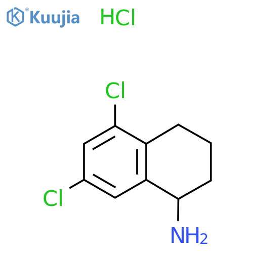 1-Naphthalenamine,5,7-dichloro-1,2,3,4-tetrahydro- structure