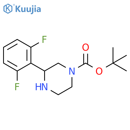 tert-butyl 3-(2,6-difluorophenyl)piperazine-1-carboxylate structure